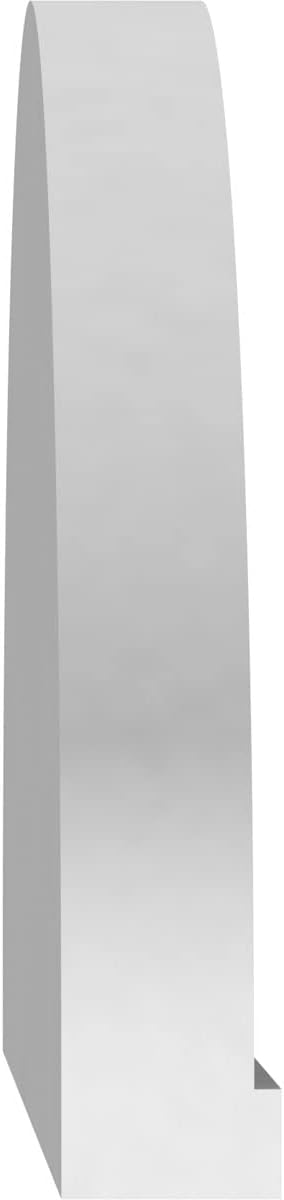 Ekena Millwork 42"W x 11-1/2"H x 2"P Elliptical Smooth Architectural Grade PVC Pediment