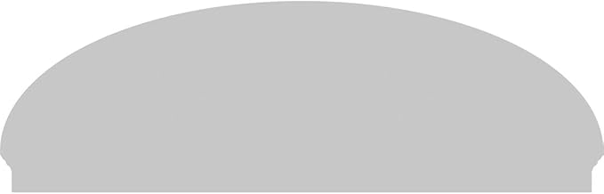 86" W x 28-3/8"H x 2-3/4"P Elliptical Sunburst Architectural Grade PVC Combination Pediment