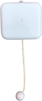 BinkeGG Play (Love Story (Where do I Begin)) White Plastic Pull String Cord Music Box with Sankyo Musical Movement (65 Tunes Option)
