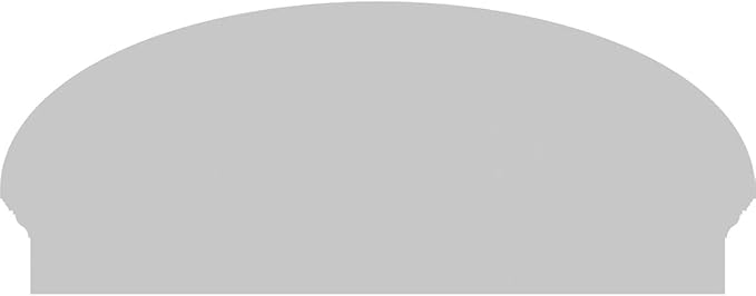 40" W x 16-7/8"H x 2-3/4"P Elliptical Sunburst Architectural Grade PVC Combination Pediment