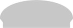 40" W x 16-7/8"H x 2-3/4"P Elliptical Sunburst Architectural Grade PVC Combination Pediment