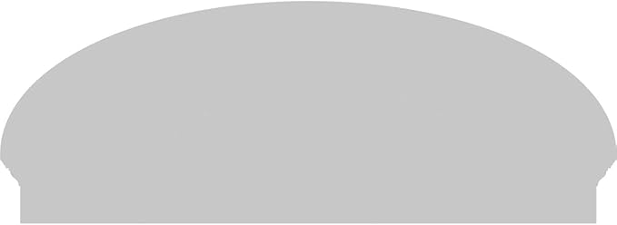 50" W x 19-3/8"H x 2-3/4"P Elliptical 4 Spoke Architectural Grade PVC Combination Pediment