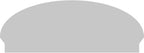 50" W x 19-3/8"H x 2-3/4"P Elliptical 4 Spoke Architectural Grade PVC Combination Pediment