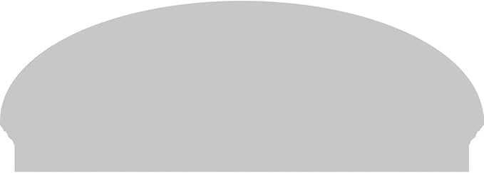 54" W x 20-3/8"H x 2-3/4"P Elliptical 3 Spoke Architectural Grade PVC Combination Pediment