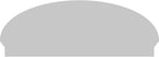 54" W x 20-3/8"H x 2-3/4"P Elliptical 3 Spoke Architectural Grade PVC Combination Pediment