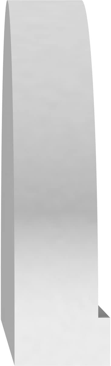 Ekena Millwork 28"W x 8"H x 2"P Elliptical 4 Spoke Architectural Grade PVC Pediment