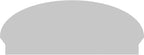 44" W x 17-7/8"H x 2-3/4"P Elliptical Smooth Architectural Grade PVC Combination Pediment