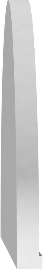 Ekena Millwork 76"W x 20"H x 2"P Elliptical Smooth Architectural Grade PVC Pediment