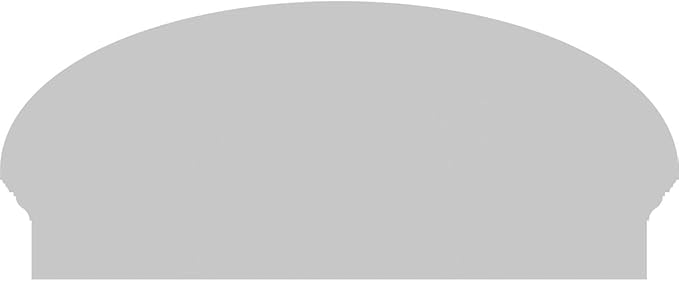 34" W x 15-3/8"H x 2-3/4"P Elliptical 3 Spoke Architectural Grade PVC Combination Pediment