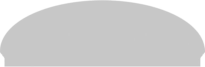 76" W x 25-7/8"H x 2-3/4"P Elliptical 4 Spoke Architectural Grade PVC Combination Pediment