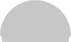 56"W x 34-3/4"H x 2-3/4"P Half Round Smooth Architectural Grade PVC Combination Pediment