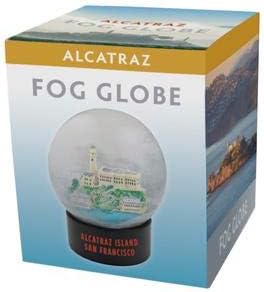 Alcatraz Prison Jail Fog Snow Globe