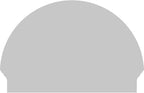 32"W x 22-3/4"H x 2-3/4"P Half Round Sunburst Architectural Grade PVC Combination Pediment