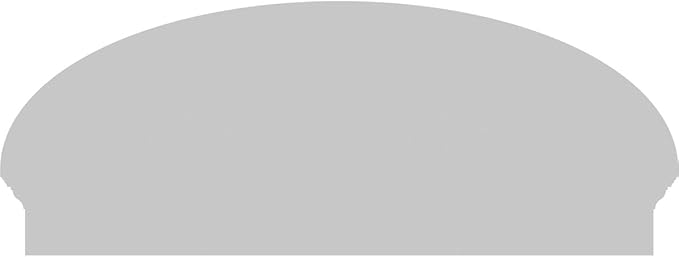 44" W x 17-7/8"H x 2-3/4"P Elliptical Sunburst Architectural Grade PVC Combination Pediment