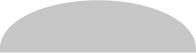 50" W x 13-1/2"H x 2" P Elliptical 3 Spoke Architectural Grade PVC Pediment