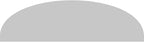 24" W x 7" H x 2" P Elliptical 3 Spoke Architectural Grade PVC Pediment