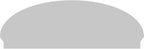 66" W x 23-3/8"H x 2-3/4"P Elliptical 4 Spoke Architectural Grade PVC Combination Pediment
