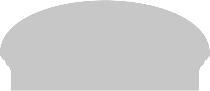 30" W x 14-3/8"H x 2-3/4"P Elliptical 4 Spoke Architectural Grade PVC Combination Pediment