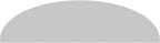 Ekena Millwork 68"W x 18"H x 2"P Elliptical Smooth Architectural Grade PVC Pediment