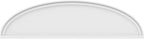 Ekena Millwork 44"W x 12"H x 2"P Elliptical Smooth Architectural Grade PVC Pediment