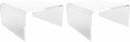 Clear Acrylic Display Risers Set of 2 – 3" x 3" x 2" Small Tabletop Stands for Retail Display, Jewelry, Candy, Makeup, Figurines – Transparent Pedestal Shelf for Home, Craft Shows & Countertops