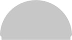 80"W x 46-3/4"H x 2-3/4"P Half Round 4 Spoke Architectural Grade PVC Combination Pediment