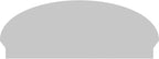46" W x 18-3/8"H x 2-3/4"P Elliptical Sunburst Architectural Grade PVC Combination Pediment