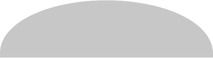 48" W x 13" H x 2" P Elliptical 3 Spoke Architectural Grade PVC Pediment