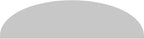 48" W x 13" H x 2" P Elliptical 3 Spoke Architectural Grade PVC Pediment
