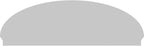 86" W x 28-3/8"H x 2-3/4"P Elliptical 4 Spoke Architectural Grade PVC Combination Pediment