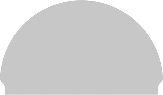 58"W x 35-3/4"H x 2-3/4"P Half Round Sunburst Architectural Grade PVC Combination Pediment