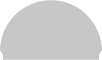 58"W x 35-3/4"H x 2-3/4"P Half Round Sunburst Architectural Grade PVC Combination Pediment