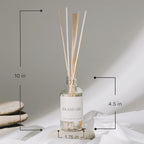 Sweet Water Decor Luxury Getaway Reed Diffuser Set - Room Diffuser with Leather, Amber & Musk Scent - Reed Diffuser for Bathroom Lasts for 4 Months - Home Diffuser with Premium Fragrance Oils