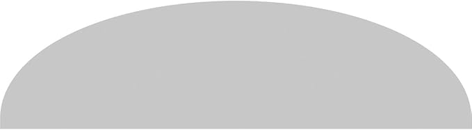 46" W x 12-1/2"H x 2" P Elliptical 3 Spoke Architectural Grade PVC Pediment