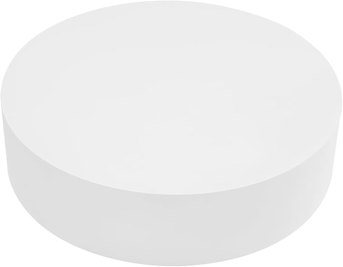 Round Display Pedestal Stand, Event Decor Display Plinth Stands, Bridal Shop Cylinder Plinth Raiser Table, Party Event Decor Circle Pedestal Stand for Boutiques Model Air Conditioner Heightening (White, 23.6*5.9in)