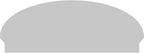 50" W x 19-3/8"H x 2-3/4"P Elliptical Smooth Architectural Grade PVC Combination Pediment