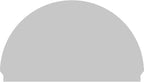 72"W x 42-3/4"H x 2-3/4"P Half Round 3 Spoke Architectural Grade PVC Combination Pediment