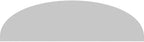 28" W x 8" H x 2" P Elliptical Sunburst Architectural Grade PVC Pediment
