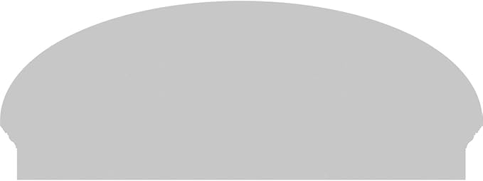 46" W x 18-3/8"H x 2-3/4"P Elliptical 3 Spoke Architectural Grade PVC Combination Pediment