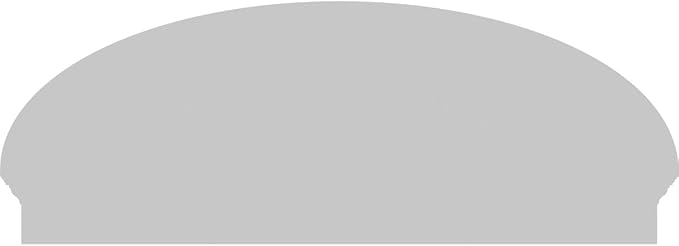 52" W x 19-7/8"H x 2-3/4"P Elliptical 3 Spoke Architectural Grade PVC Combination Pediment