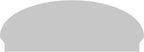 52" W x 19-7/8"H x 2-3/4"P Elliptical 3 Spoke Architectural Grade PVC Combination Pediment