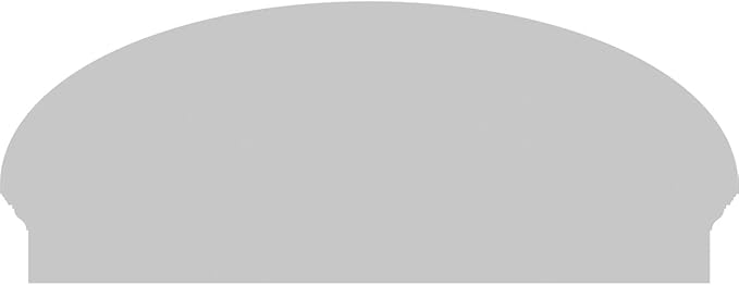 42" W x 17-3/8"H x 2-3/4"P Elliptical Sunburst Architectural Grade PVC Combination Pediment