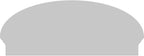 42" W x 17-3/8"H x 2-3/4"P Elliptical Sunburst Architectural Grade PVC Combination Pediment