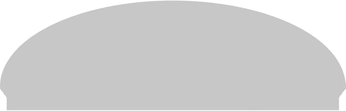 86" W x 28-3/8"H x 2-3/4"P Elliptical 3 Spoke Architectural Grade PVC Combination Pediment
