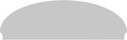 86" W x 28-3/8"H x 2-3/4"P Elliptical 3 Spoke Architectural Grade PVC Combination Pediment
