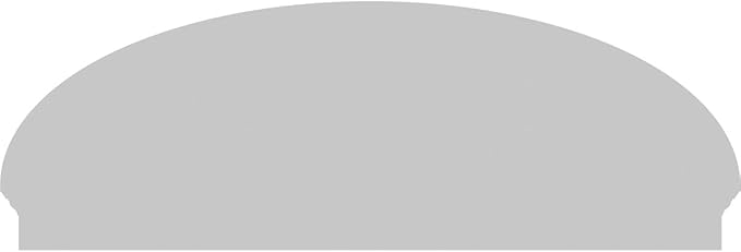 66" W x 23-3/8"H x 2-3/4"P Elliptical 3 Spoke Architectural Grade PVC Combination Pediment