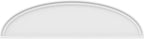 Ekena Millwork 70"W x 18-1/2"H x 2"P Elliptical Smooth Architectural Grade PVC Pediment