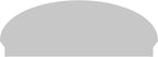 54" W x 20-3/8"H x 2-3/4"P Elliptical Sunburst Architectural Grade PVC Combination Pediment