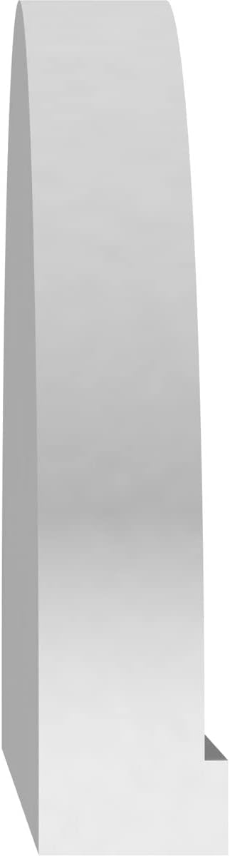 Ekena Millwork 66"W x 17-1/2"H x 2"P Elliptical Smooth Architectural Grade PVC Pediment