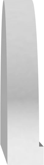 Ekena Millwork 66"W x 17-1/2"H x 2"P Elliptical Smooth Architectural Grade PVC Pediment